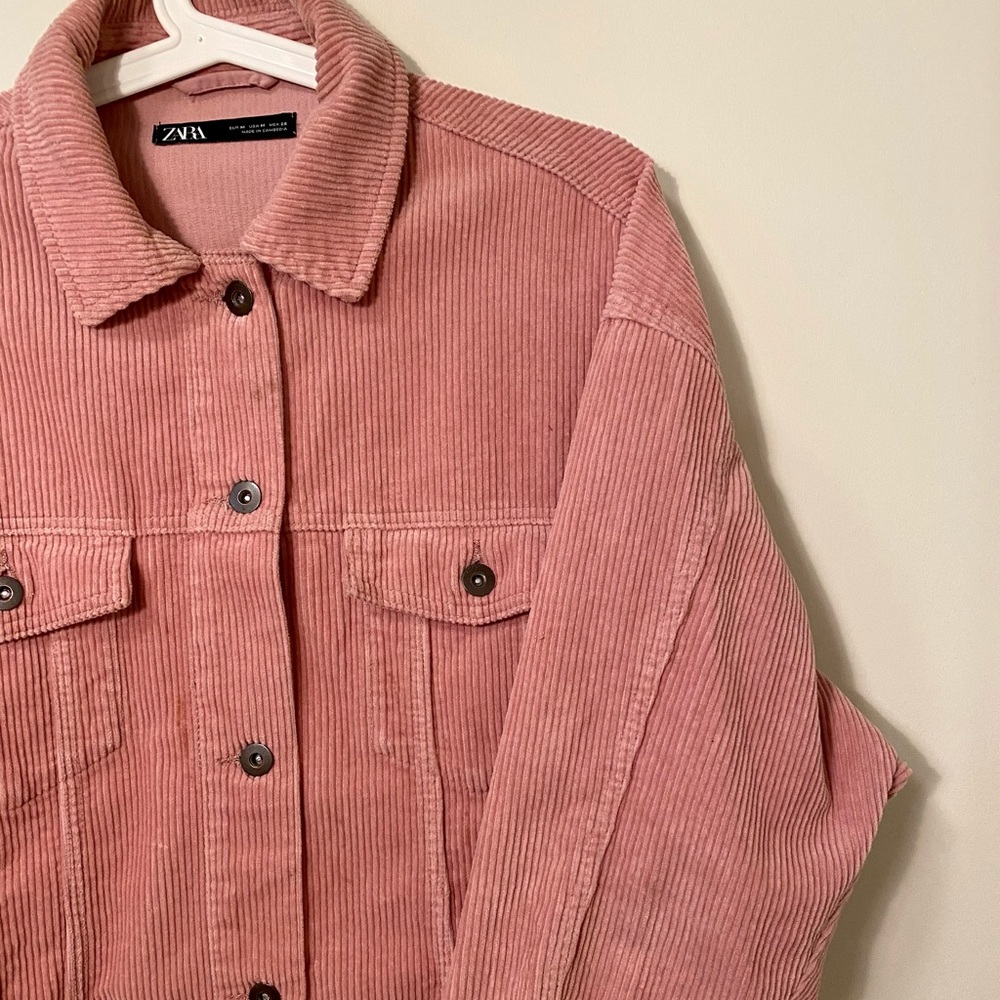 Pink corduroy jacket